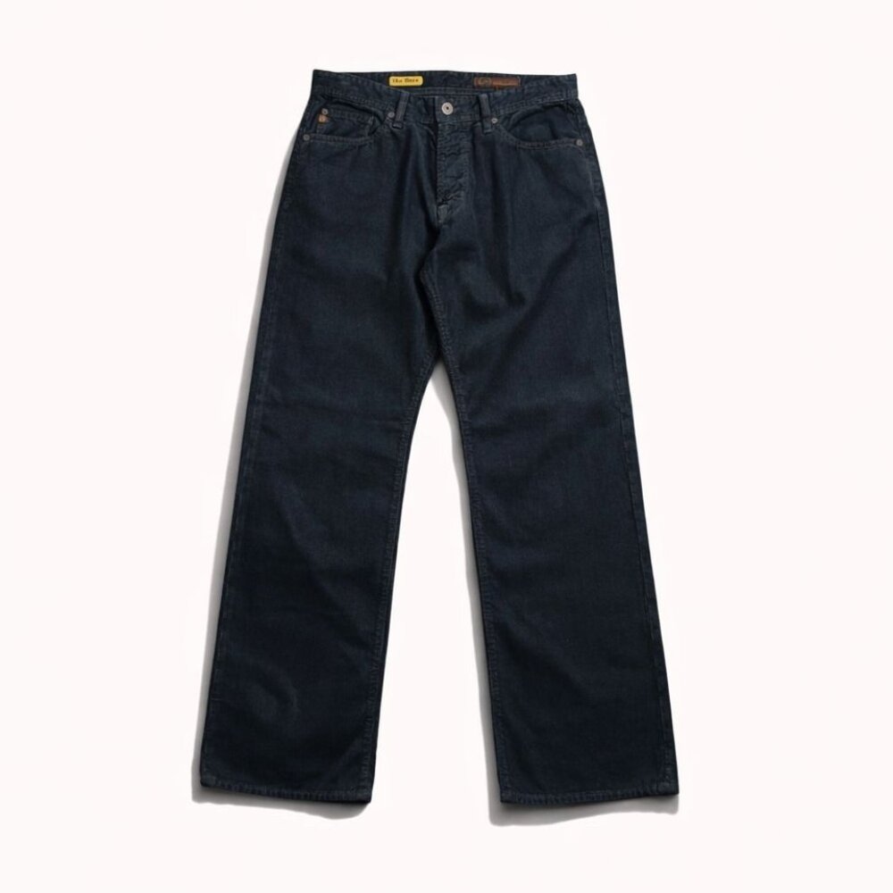 AG Adriano Goldschmied The Hero Corduroy Trouser Men's 32 Grey Pant Straight Leg